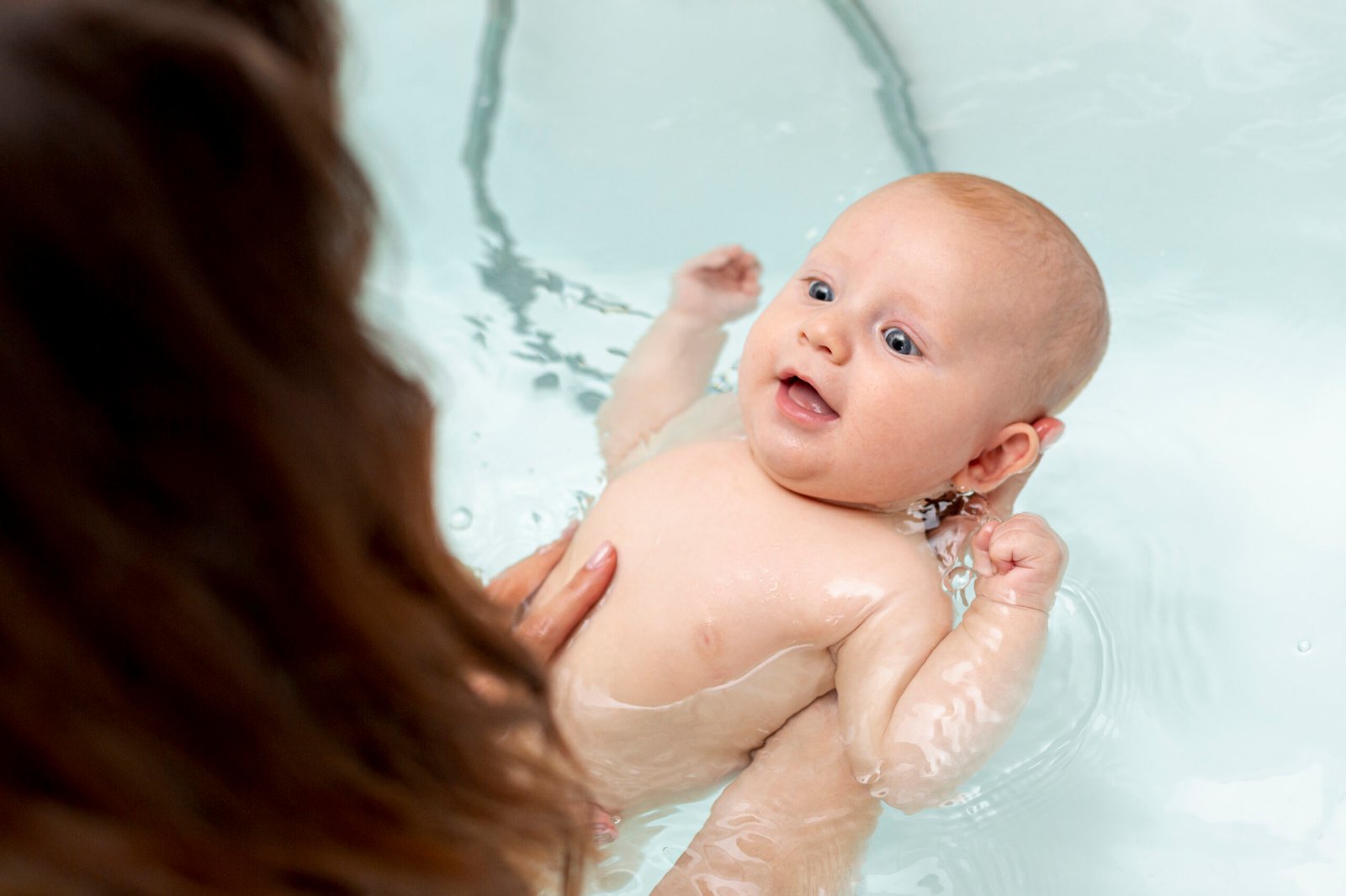 baby in bath